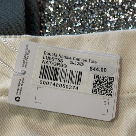 Lululemon Double-Handle Canvas Tote Bag 17L in natural/grey sage unisex - Picture 7 of 11